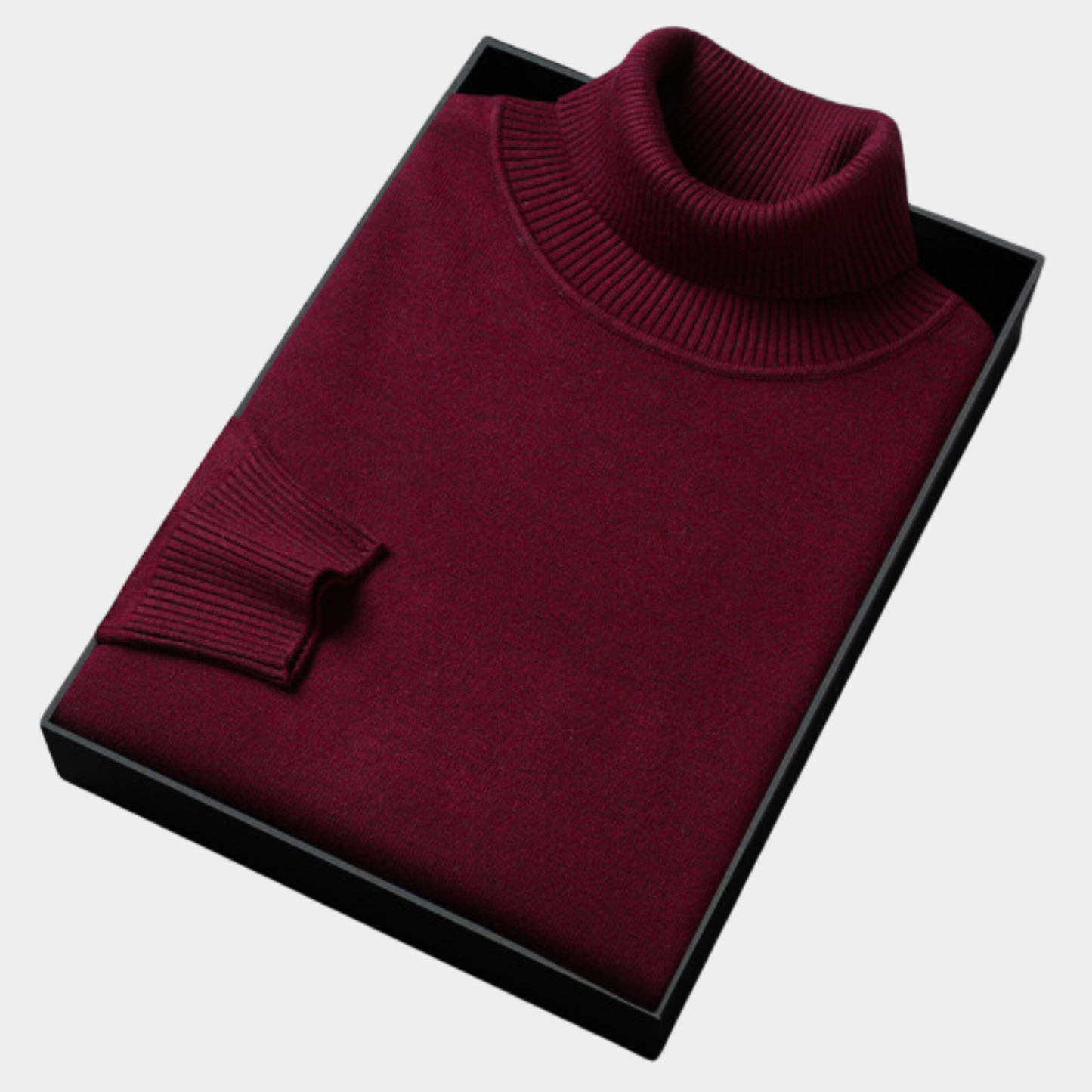 Pull Polo à Col Roulé pour Hommes pour Tenues Smart Casual et Soirées