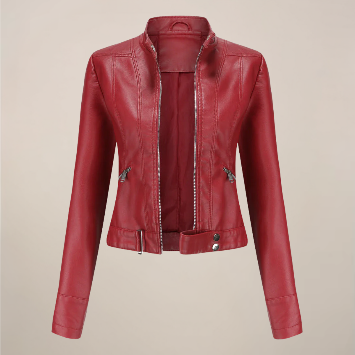 Veste de Biker en Similicuir Chic pour un Style Quotidien