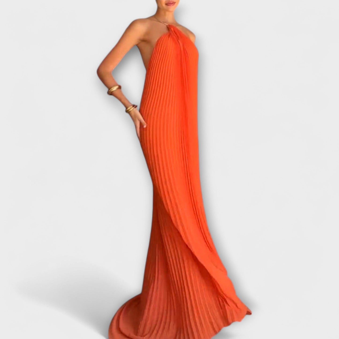 Robe Chic à Encolure Plissée pour Chaque Occasion