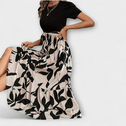 Robe d'Été à Motif Floral pour Rassemblements en Plein Air