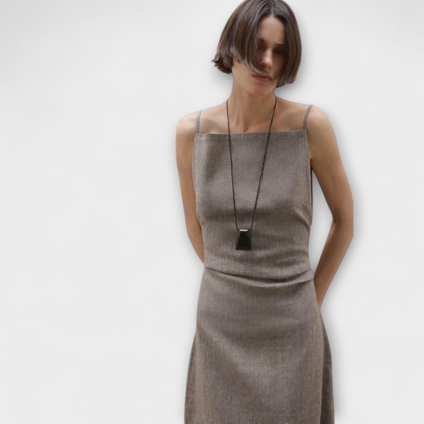 Clara - Robe Maxi en Mélange de Lin pour un Style Sans Effort