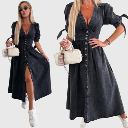Sophia™ | Robe en Jean Chic pour Chaque Occasion