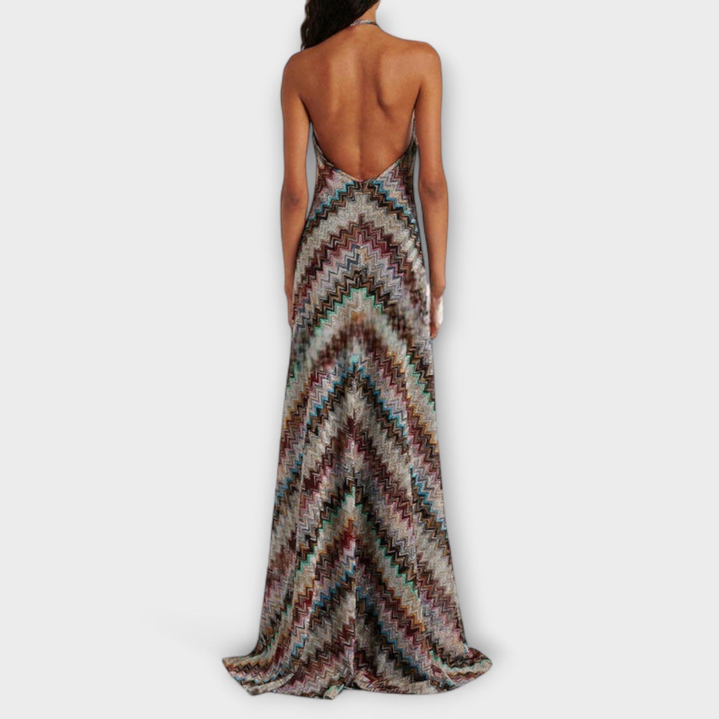 Robe Tricot Jodie Reese – Style Herringbone Vibrant pour Toutes les Occasions