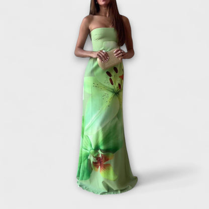 Robe Maxi Chic à Bretelles Dégagées pour Toutes Occasions