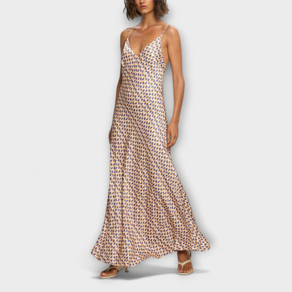 Robe Maxi à Imprimé Géométrique Chic pour Toutes les Occasions