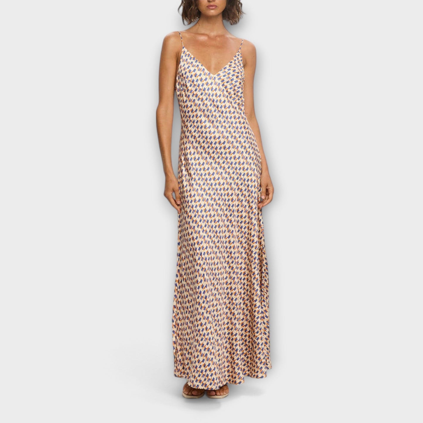Robe Maxi à Imprimé Géométrique Chic pour Toutes les Occasions