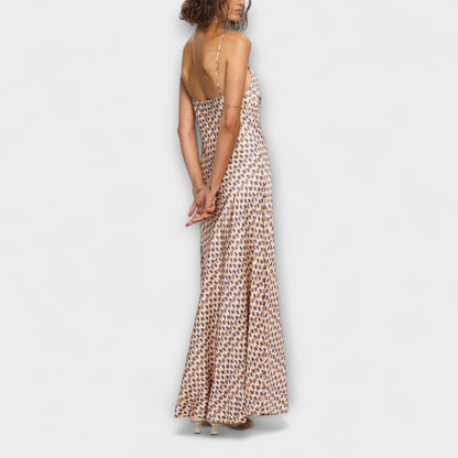 Robe Maxi à Imprimé Géométrique Chic pour Toutes les Occasions