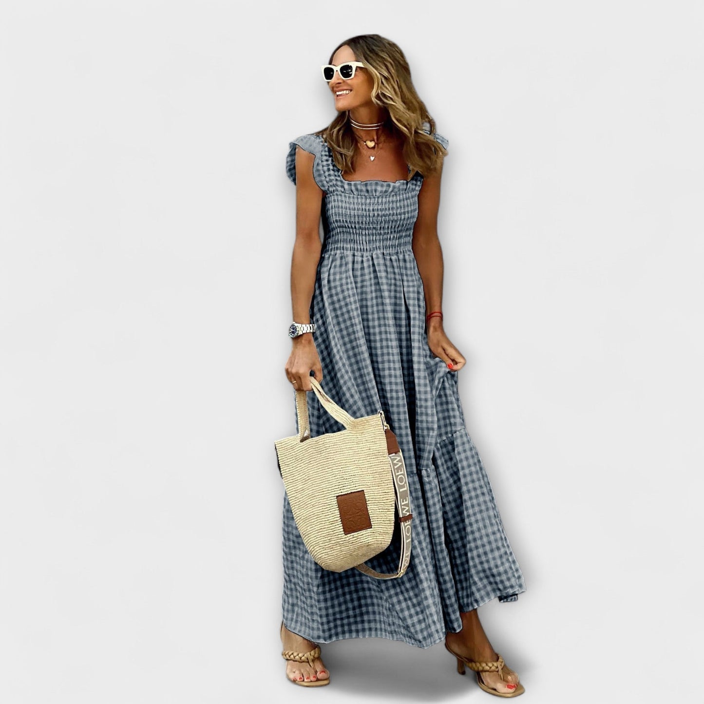 Robe Maxi Chic à Manches Volantes pour Toutes les Occasions