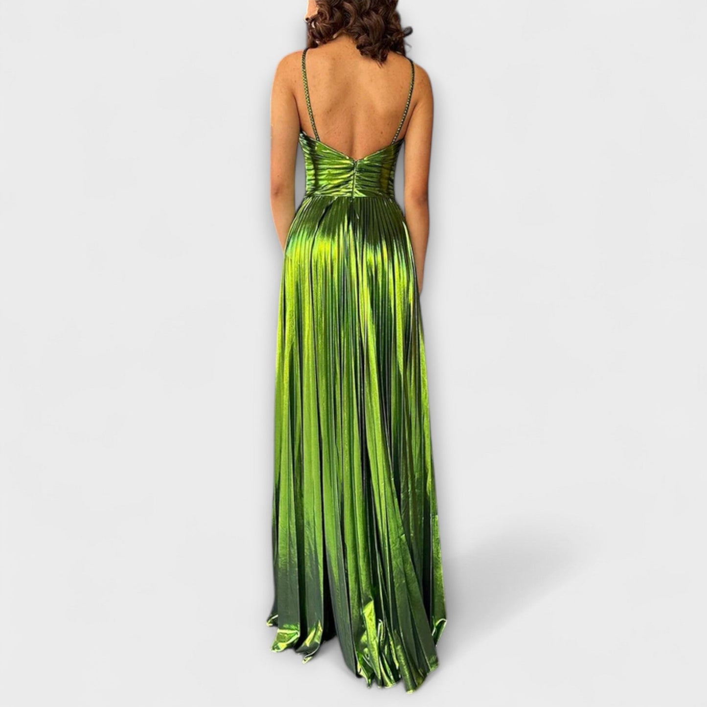 Robe Maxi Métallique pour Événements Spéciaux