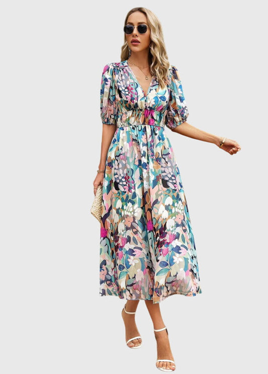 Robe Midi Florale Chic pour Toutes les Occasions
