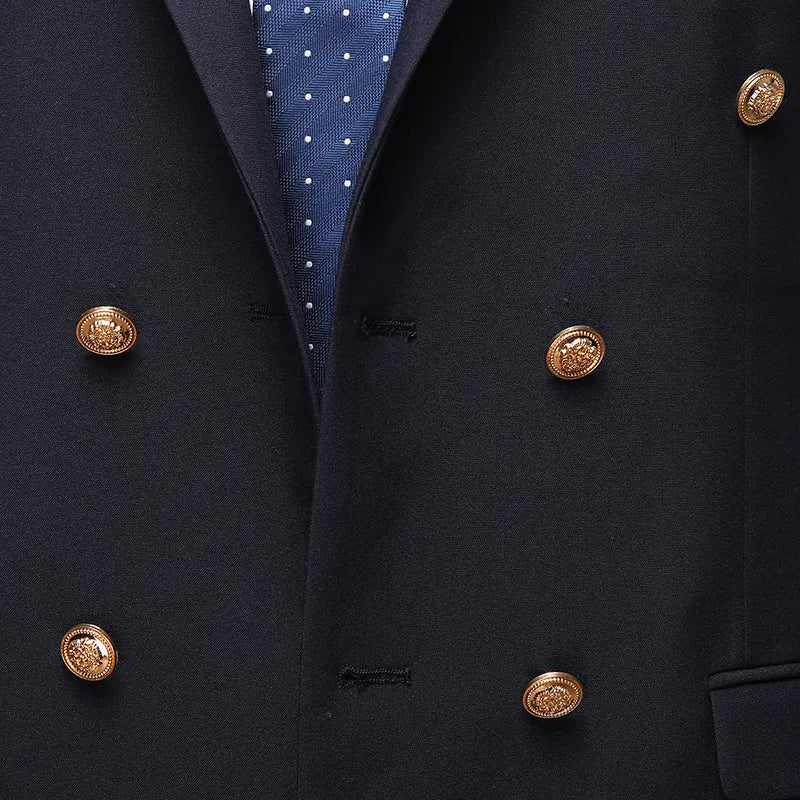 Costume Homme à Double Boutonnage – Ensemble Élégant en Deux Pièces pour Mariages et Événements Formels