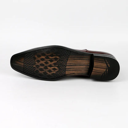 Bottines Chelsea en Similicuir pour Hommes avec Design à Bout Cap