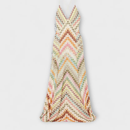 Remi - Robe Maxi Herringbone Vibrante Missoni pour Toutes Occasions