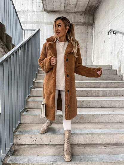 Emma - Manteau Trench en Velours Doux pour Toutes les Occasions