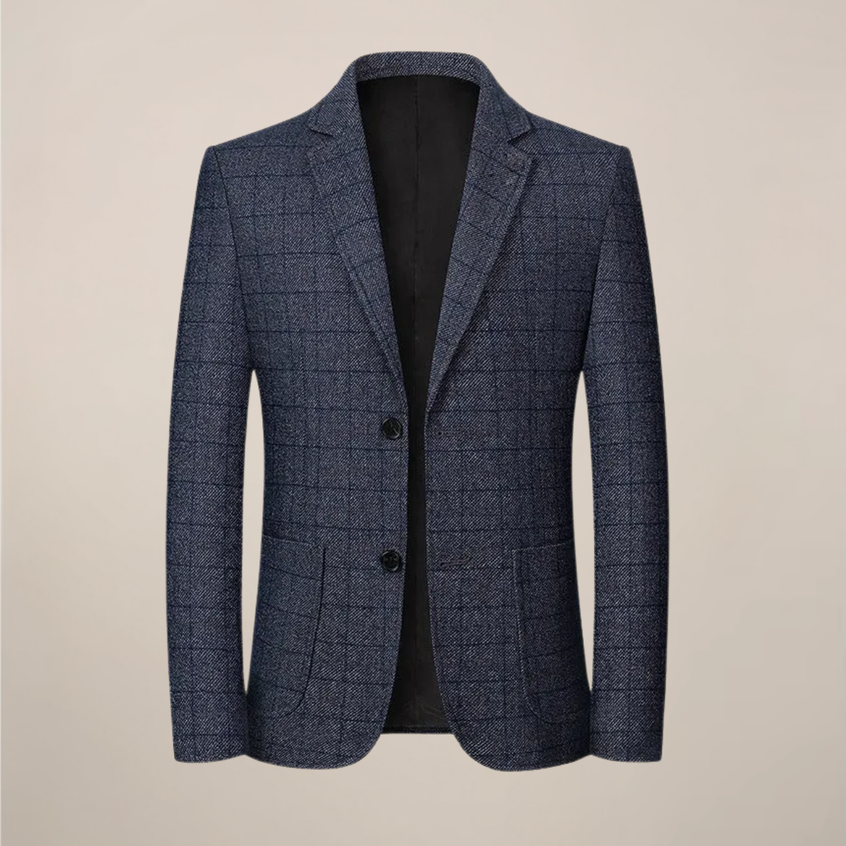 Blazer à Carreaux Ajusté pour Hommes – Style Vintage pour Événements