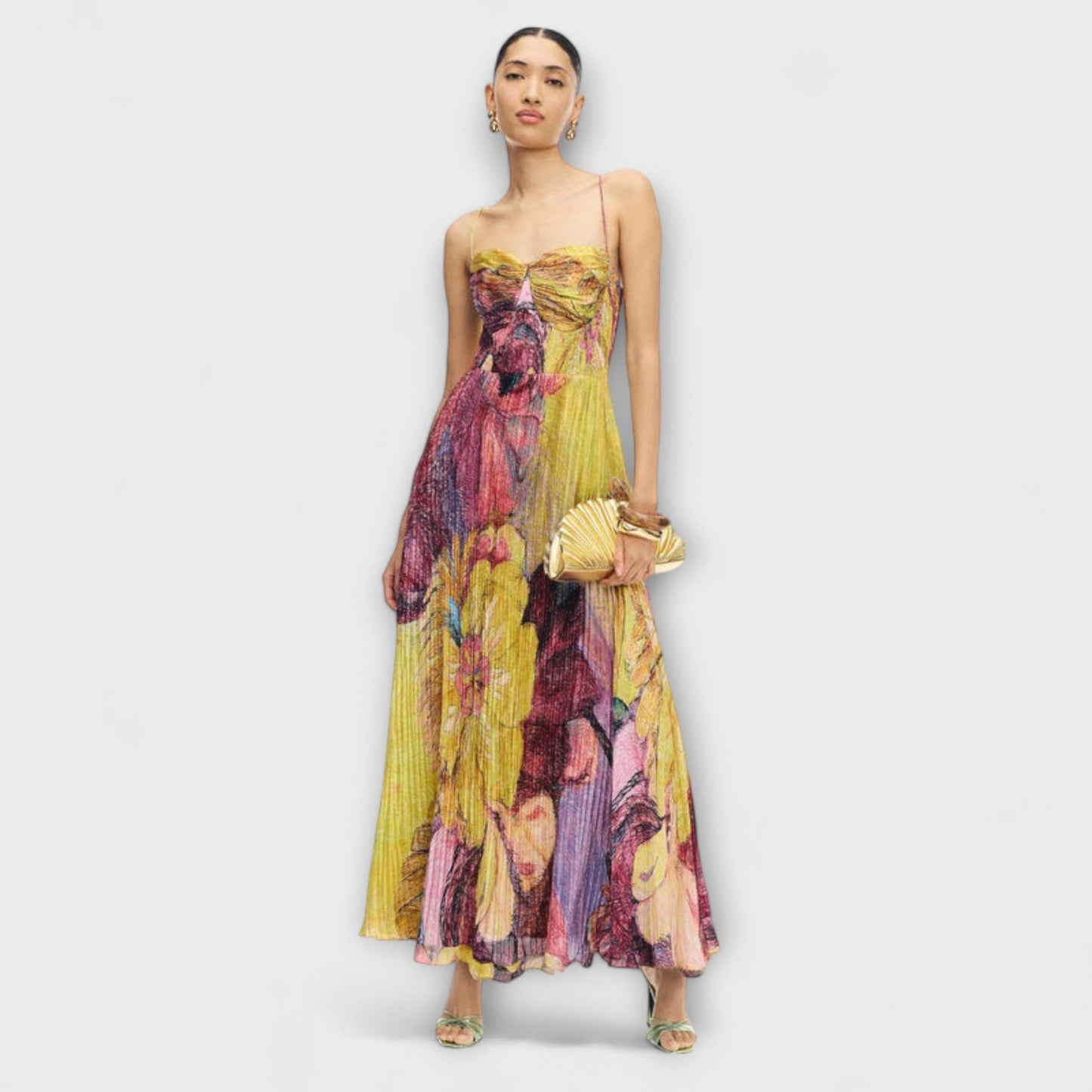 Robe Maxi Kiara Imprimé Ikat pour Occasions Stylées