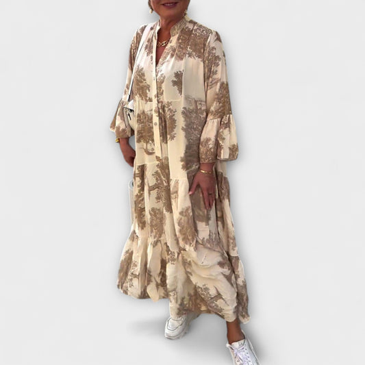 Nerina - Robe Maxi Florale Chic pour Occasions Spéciales