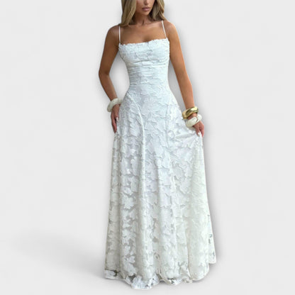 Robe Maxi Jacquard Chic pour Occasions Spéciales