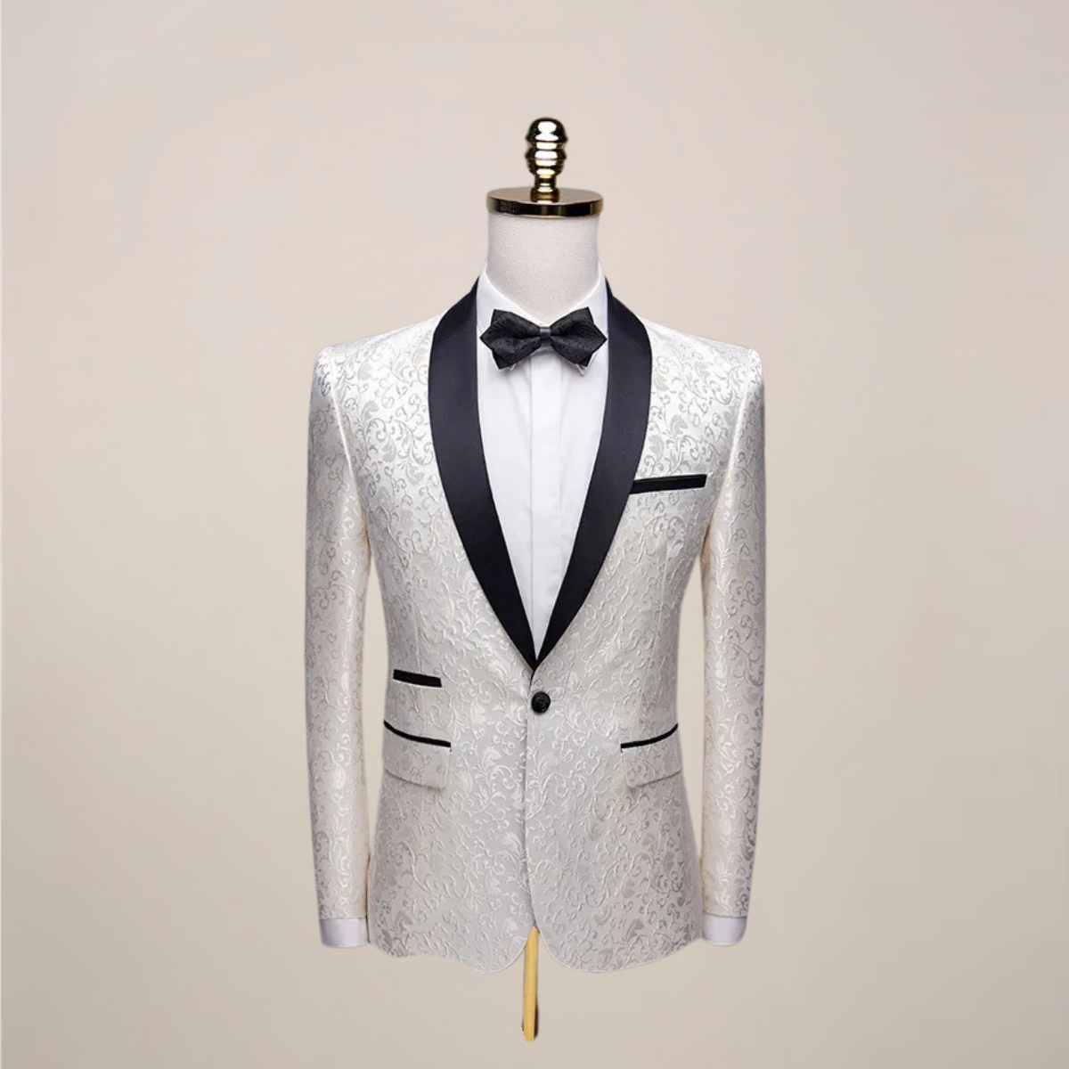 Blazer Tuxedo Slim Fit pour Hommes pour Occasions Formelles