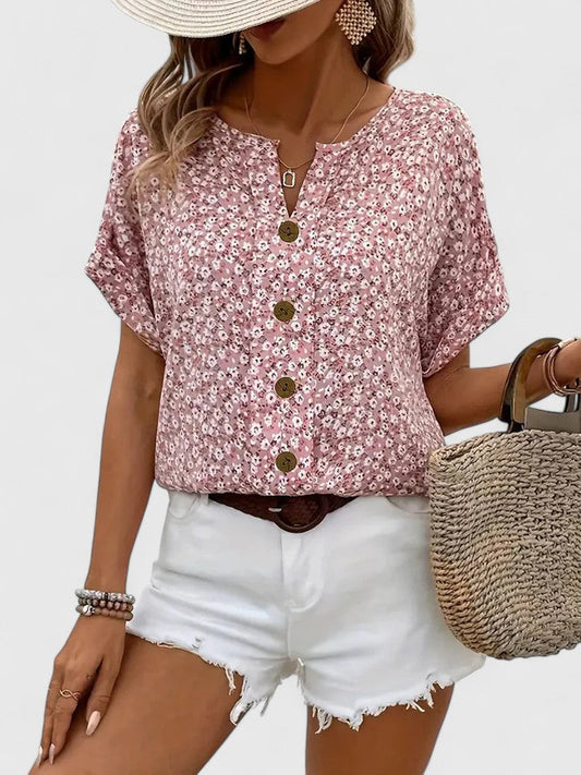 Blouse d'été en coton floral pour toutes les occasions