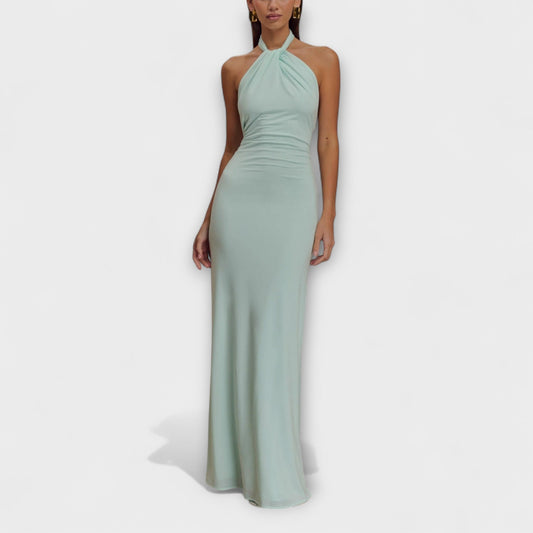 Lagoon - Robe Maxi Slinky Chic à Dos Nu pour Toutes Occasions