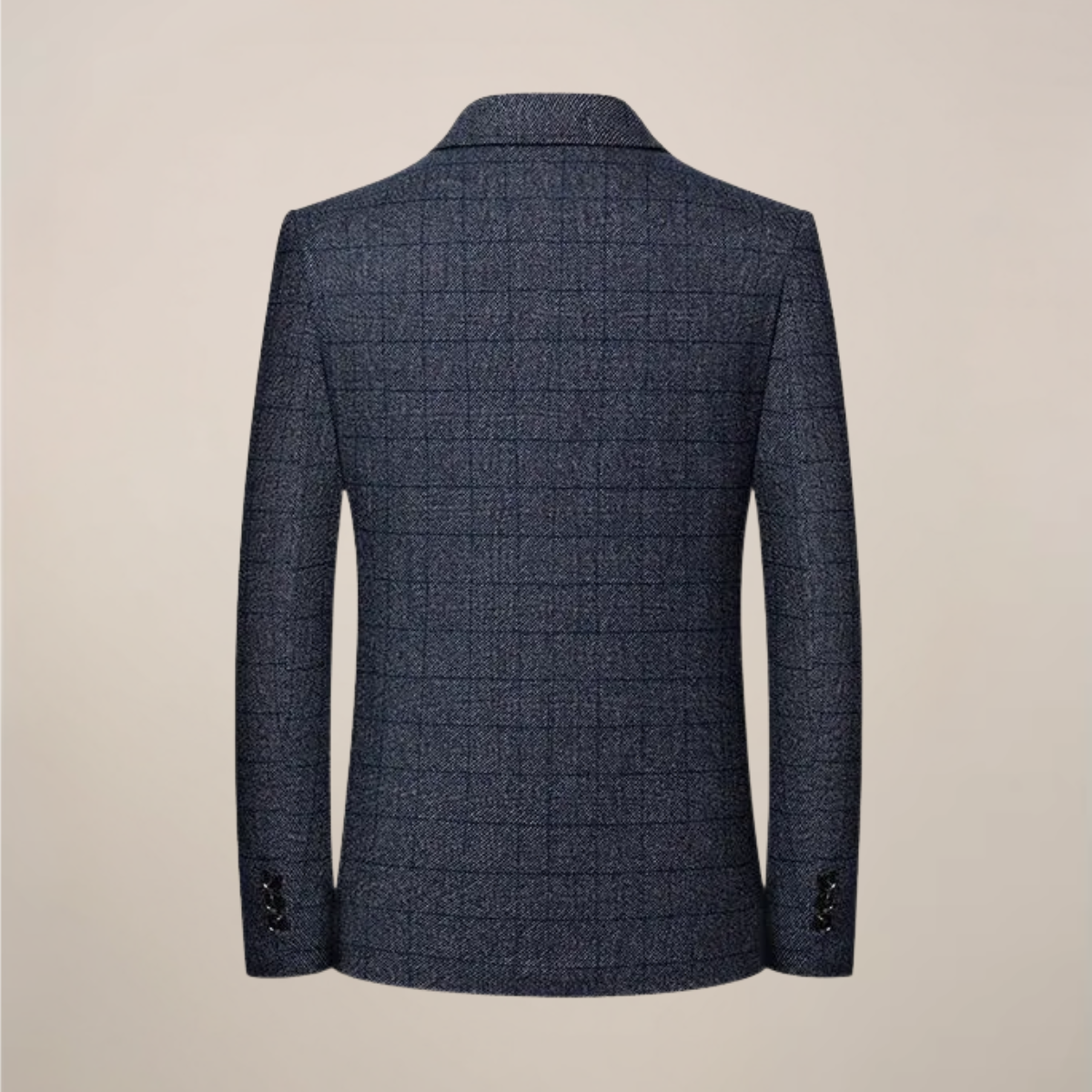 Blazer à Carreaux Ajusté pour Hommes – Style Vintage pour Événements