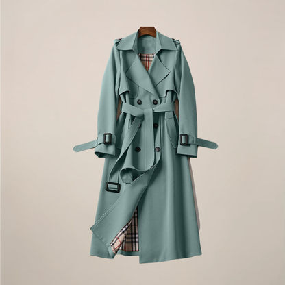 Manteau Trench Ceinturé Classique pour Femmes – Vêtements Extérieurs Élégants à Double Boutonnage