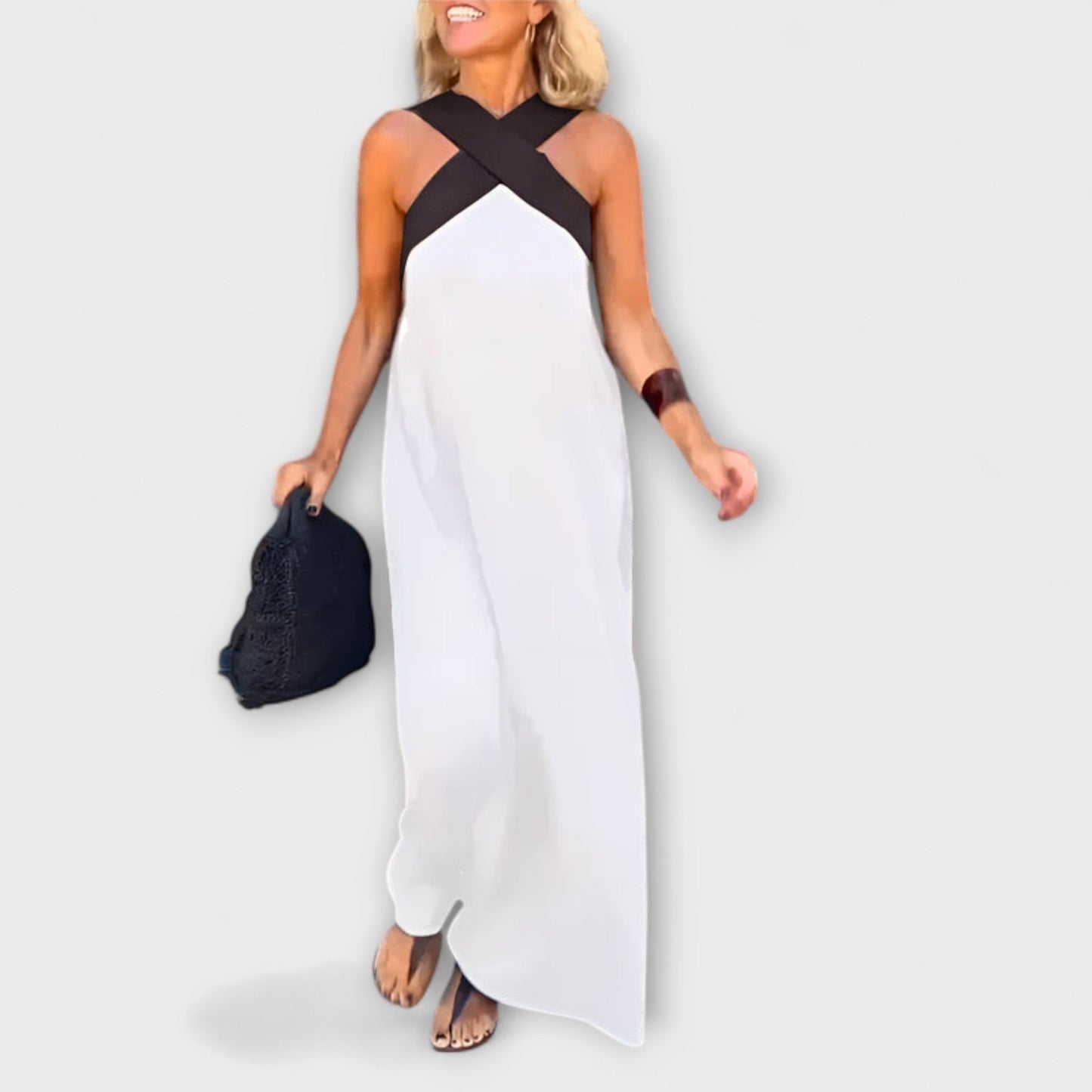 Delphine - Robe Croisée Chic pour Toutes Occasions