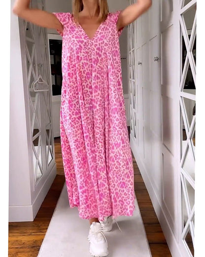 Robe Maxi Chic à Col V pour Toutes les Occasions