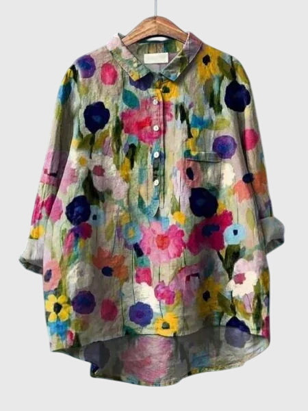 Valeria™ - Blouse en Chiffon à Imprimé Floral pour un Usage Quotidien