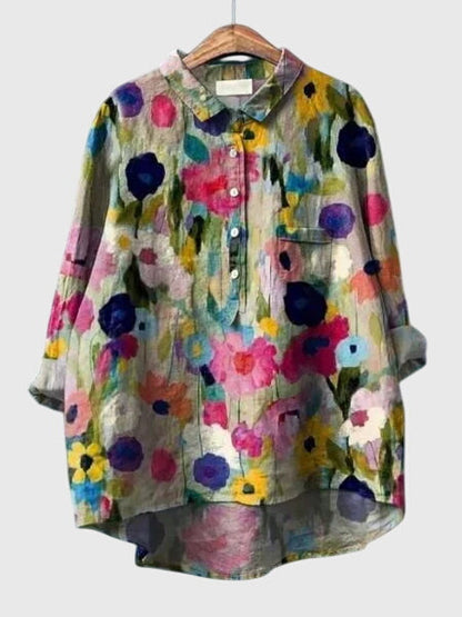 Valeria™ - Blouse en Chiffon à Imprimé Floral pour un Usage Quotidien