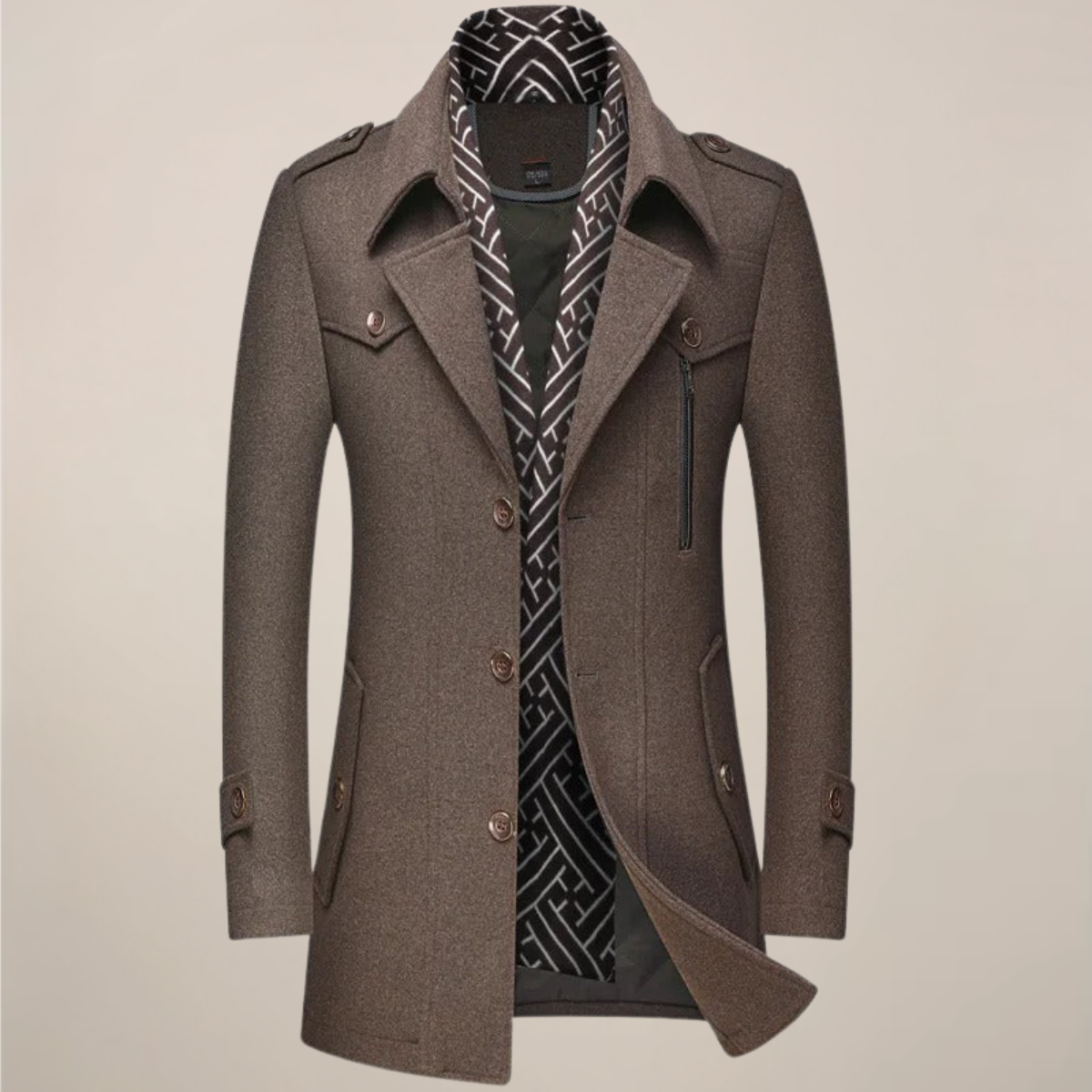Manteau en Laine pour Hommes pour l'Hiver