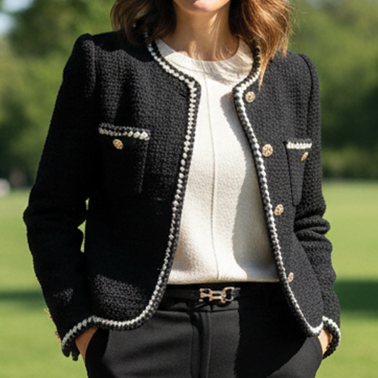Allison - Blazer en Tweed Classique pour Occasions Chics