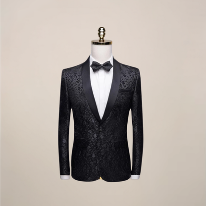 Blazer Tuxedo Slim Fit pour Hommes pour Occasions Formelles