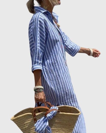 Ellen™ | Robe Rayée Chic pour Toutes les Occasions