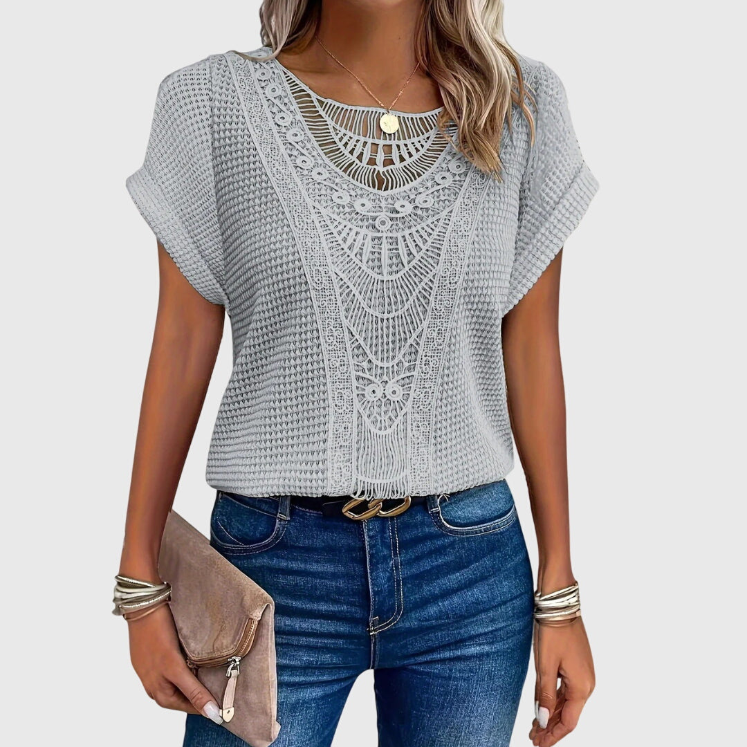 Blouse en Perles Chic Inspirée d'Ibiza pour Chaque Occasion