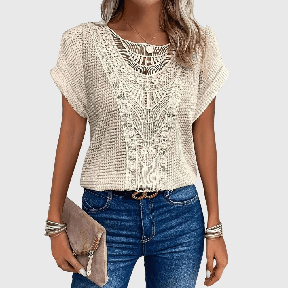Blouse en Perles Chic Inspirée d'Ibiza pour Chaque Occasion