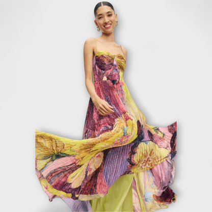 Robe Maxi Kiara Imprimé Ikat pour Occasions Stylées