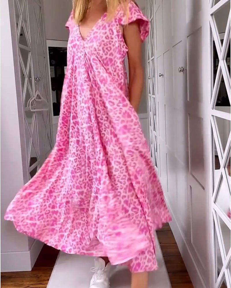 Robe Maxi Chic à Col V pour Toutes les Occasions