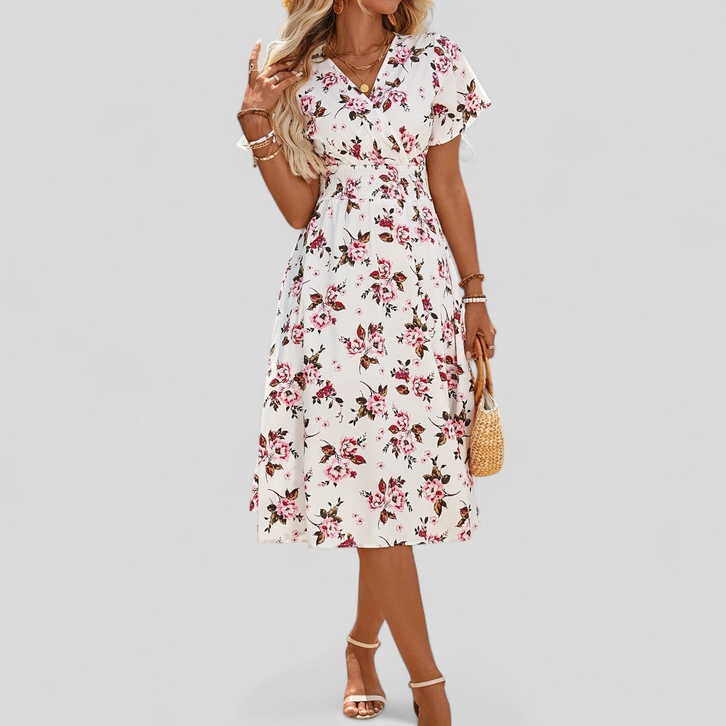 Gretalise | Robe Midi Chic d'Été pour Toutes les Occasions
