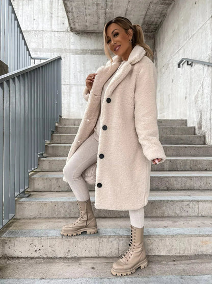 Emma - Manteau Trench en Velours Doux pour Toutes les Occasions