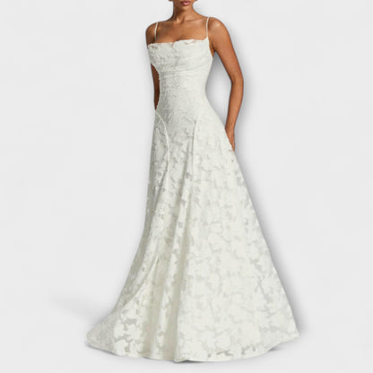 Robe Maxi Jacquard Chic pour Occasions Spéciales