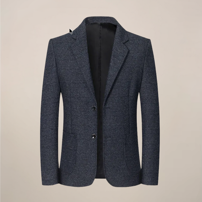 Blazer à Carreaux Ajusté pour Hommes – Style Vintage pour Événements