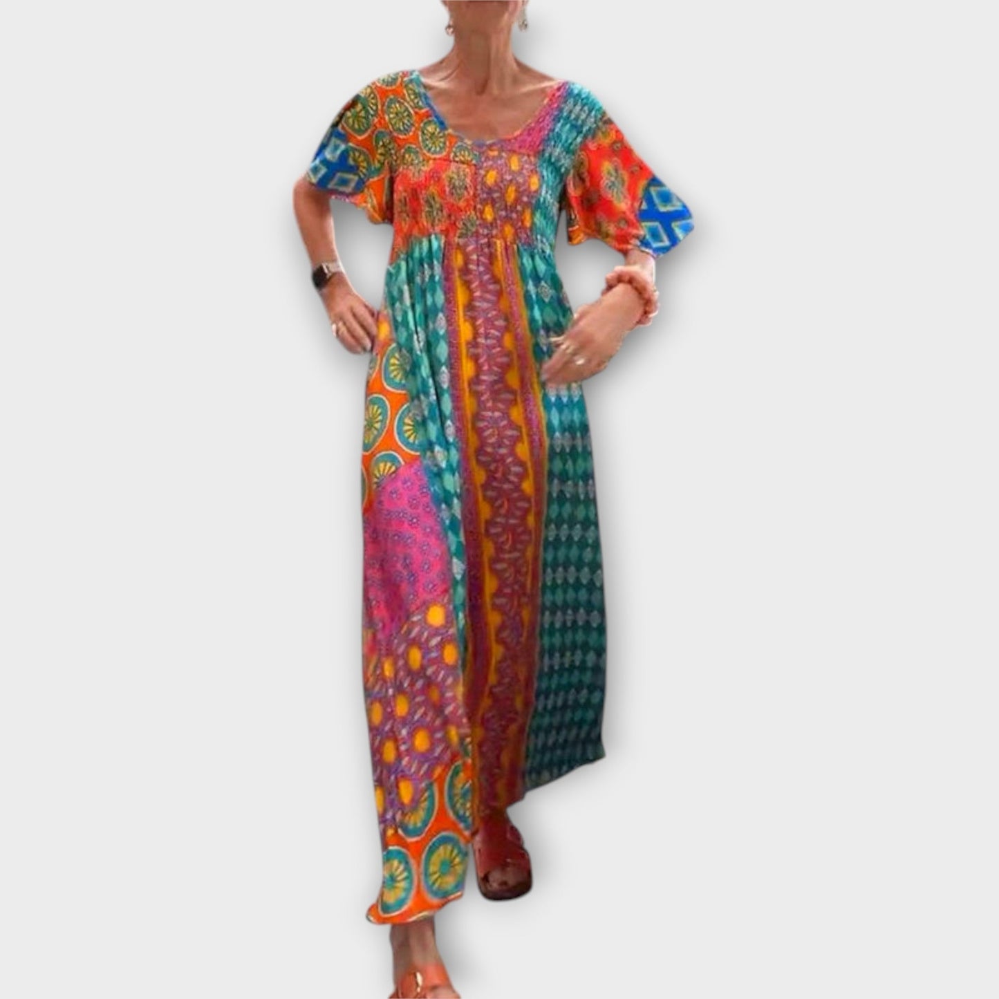 Melania - Robe Boho Colorée pour Toutes Occasions