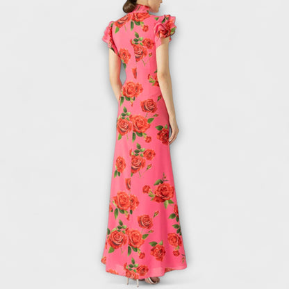 Robe Maxi Imprimée Florale pour Événements d'Été