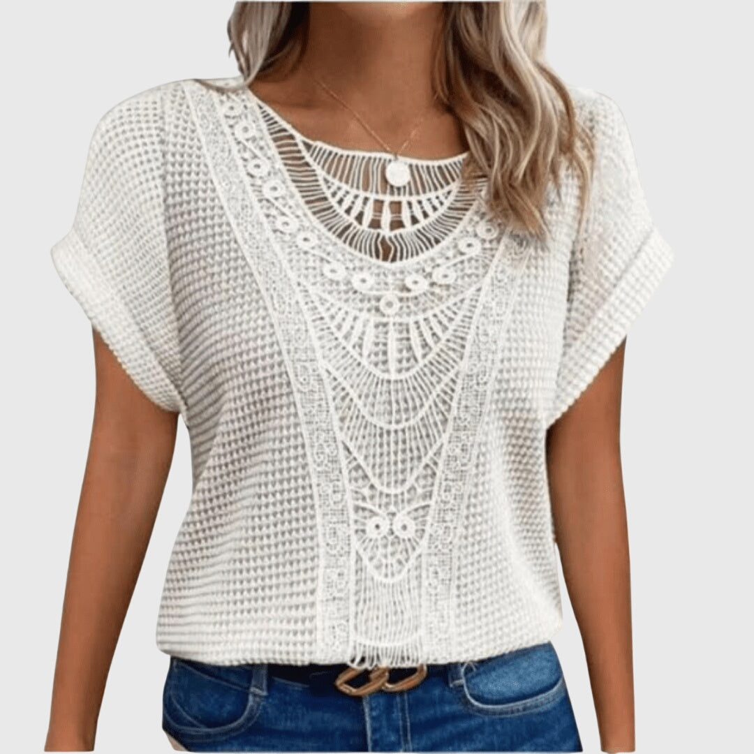 Blouse en Perles Chic Inspirée d'Ibiza pour Chaque Occasion