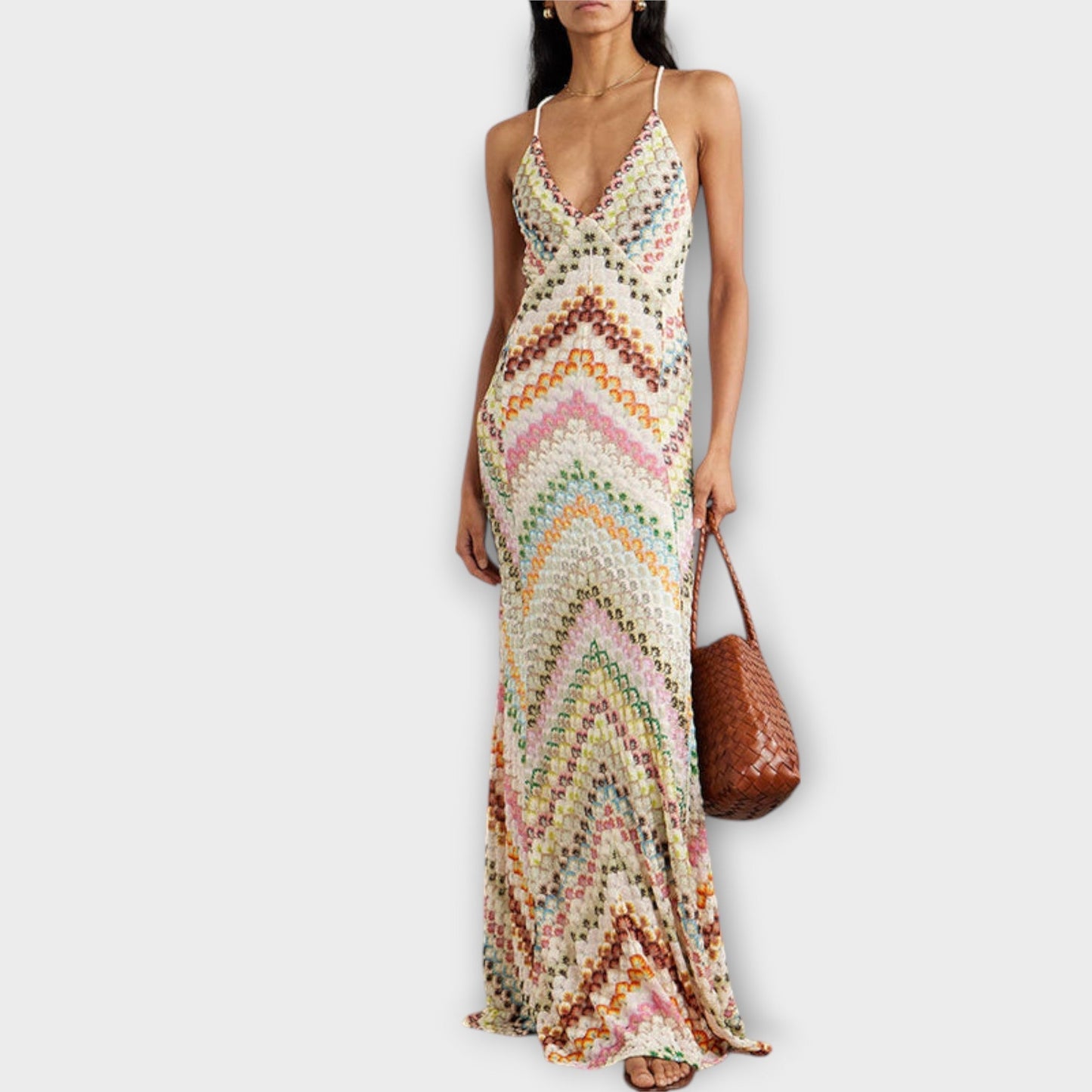 Remi - Robe Maxi Herringbone Vibrante Missoni pour Toutes Occasions