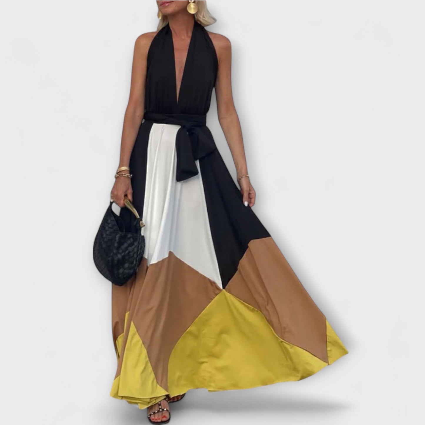 Nava - Robe Maxi Dos Ouvert pour Occasions Spéciales