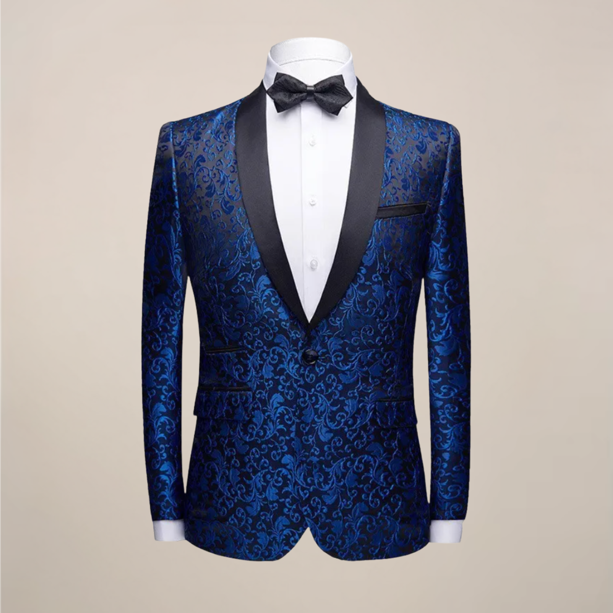 Blazer Tuxedo Slim Fit pour Hommes pour Occasions Formelles