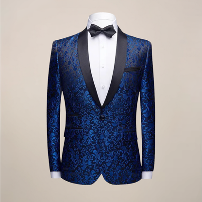 Blazer Tuxedo Slim Fit pour Hommes pour Occasions Formelles